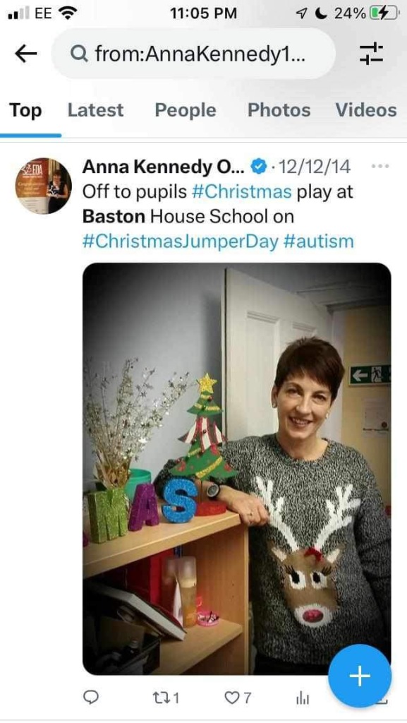 Anna Kennedy O...
•・12/12/14
Off to pupils #Christmas play at Baston House School on #ChristmasJumperDay #autism